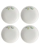 Lenox French Perle Berry Holiday Dinner Plates Set, Set of 4