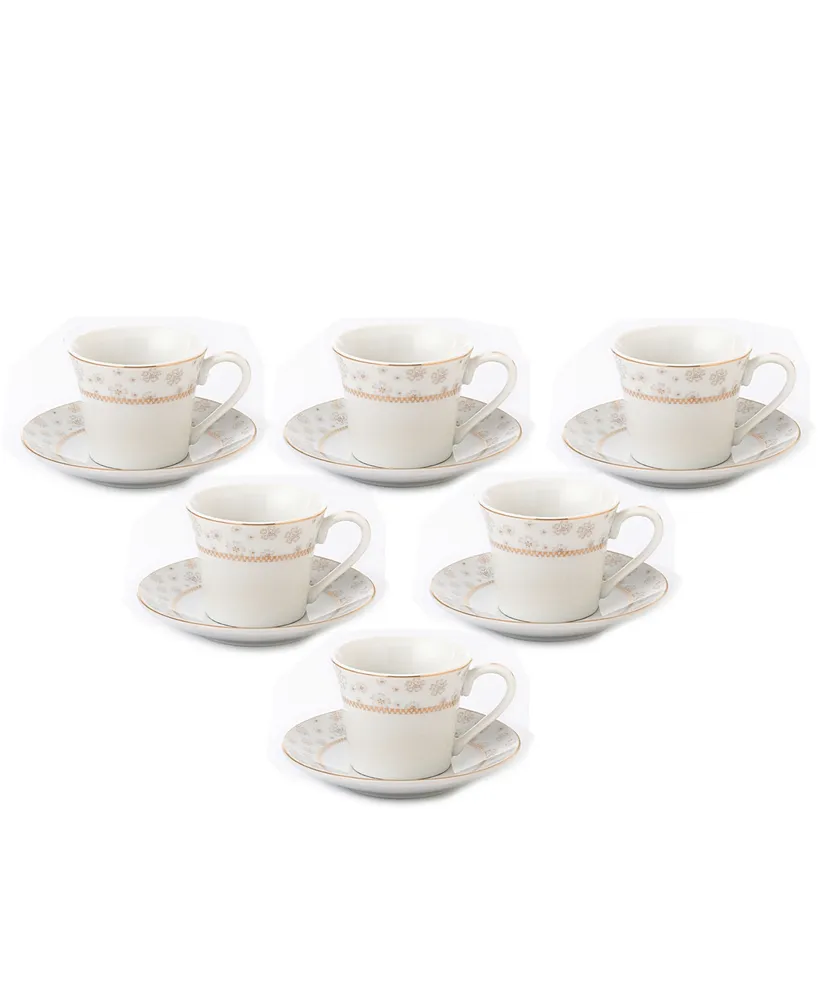 Lorren Home Trends Floral Espresso Set