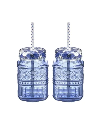 Godinger Claro Mason Jars, Set of 2