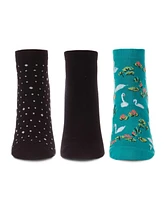 Women's 3 Pair Pack Swan Socks Set