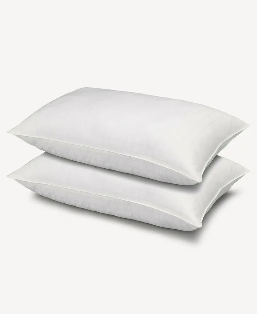 Ella Jayne 100% Cotton Dobby-Box Shell Soft Density Stomach Sleeper Down Alternative Pillow, Standard