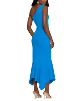 Xscape Women's One-Shoulder High-Low Dress