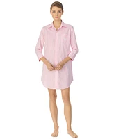 Lauren Ralph Roll Cuff Sleepshirt Nightgown