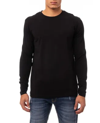 X-Ray Men's Soft Stretch Crew Neck Long Sleeve T-shirt