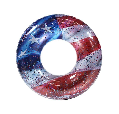 Poolcandy Stars Stripes Glitter Pool Tube, 36"