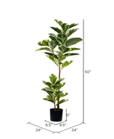 Vickerman 50" Artificial Potted Real Touch Dieffenbachia