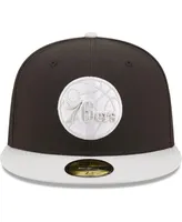 Men's New Era Black and Gray Philadelphia 76ers Two-Tone Color Pack 59FIFTY Fitted Hat