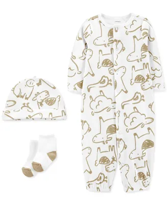 Carter's Baby Boys or Girls Take Me Home Converter Gown, 3 Piece Set