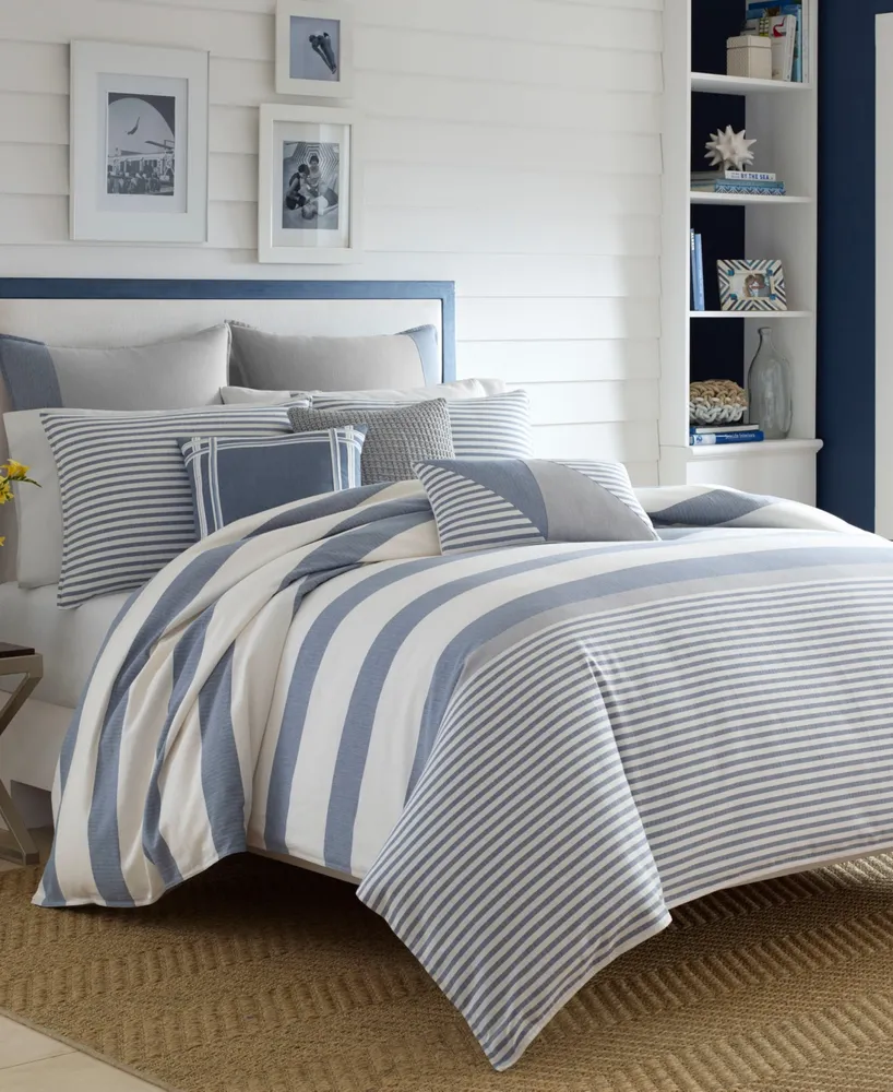 Nautica Fairwater Reversible 2-Pc. Duvet Cover Set, Twin