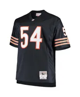 Men's Mitchell & Ness Brian Urlacher Navy Chicago Bears Big and Tall 2001 Retired Player Replica Jersey