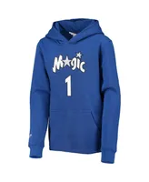 Big Boys and Girls Mitchell & Ness Tracy Mcgrady Blue Orlando Magic Hardwood Classics Name and Number Pullover Hoodie