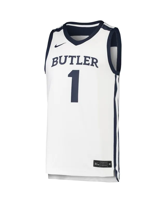 Men's Nike #1 White Virginia Cavaliers Replica Basketball Jersey