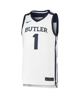 Men's Nike #1 White Butler Bulldogs Team Replica Basketball Jersey