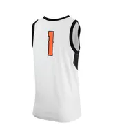 Men's Nike White Oklahoma State Cowboys Retro Replica Basketball Jersey