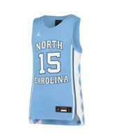 Big Boys Jordan Vince Carter Carolina Blue North Tar Heels Team Replica Basketball Jersey