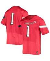 Under Armour Men's #1 Texas Tech Red Raiders Logo Replica Football Jersey