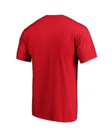 Men's Fanatics Red Washington Nationals Official Logo T-shirt