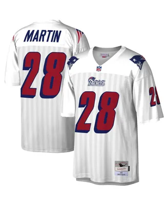 Men's Mitchell & Ness Curtis Martin White New England Patriots 1995 Legacy Replica Jersey