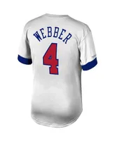 Men's Mitchell & Ness Chris Webber White Washington Bullets Mesh T-shirt