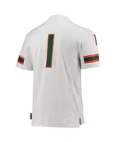 Men's adidas #1 White Miami Hurricanes Team Premier Football Jersey