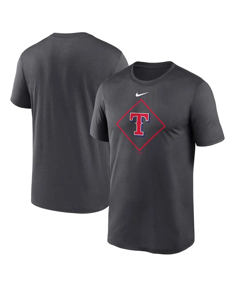 Men's Texas Rangers Nike Anthracite Legend Icon Performance T-Shirt