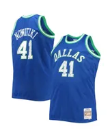 Men's Mitchell & Ness Dirk Nowitzki Royal Dallas Mavericks Big and Tall 1998-99 Nba 75th Anniversary Diamond Swingman Jersey