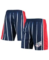 Men's Mitchell & Ness Blue Houston Rockets 1996 Hardwood Classics 75th Anniversary Swingman Shorts