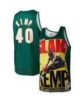 Men's Mitchell & Ness Shawn Kemp Green Seattle SuperSonics Slam Player Tank Top