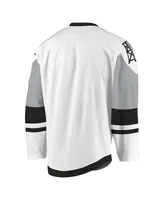 Men's White, Gray Calgary Roughnecks Sublimated Replica Jersey