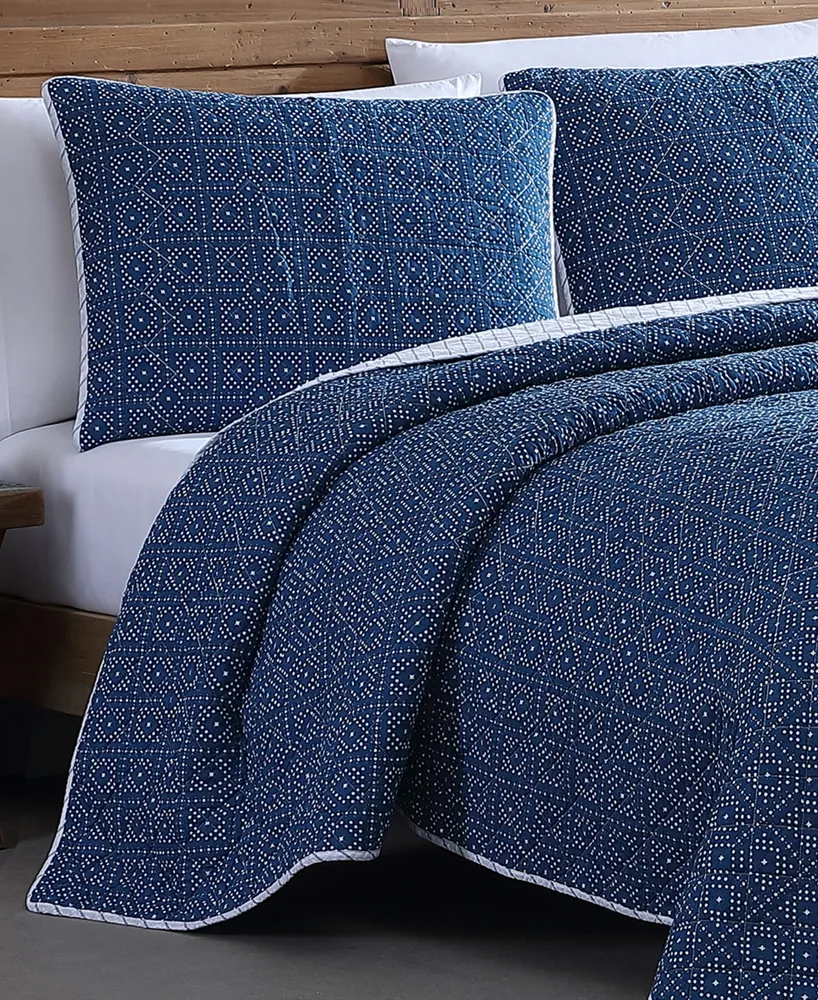 Closeout! Wrangler Hamilton Cotton Reversible 3 Piece Quilt Set, Full/Queen