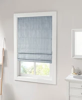 Madison Park Basketweave Room Darkening Cordless Roman Shade, Single Panel for Bedroom, Thermal Insulated Window Blind Treatment for Living Room, Widt