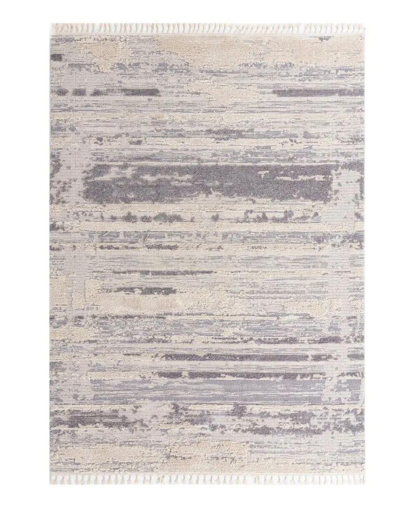 Bayshore Home High-Low Pile Upland UPL06 7'10" x 10' Area Rug