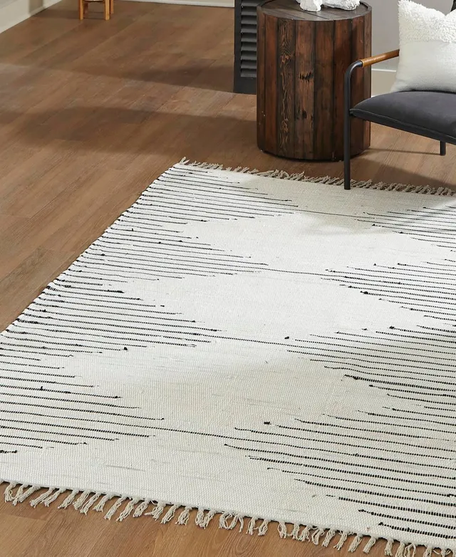 Bayshore Home Balance Cotton BAC01 8' x 10' Area Rug