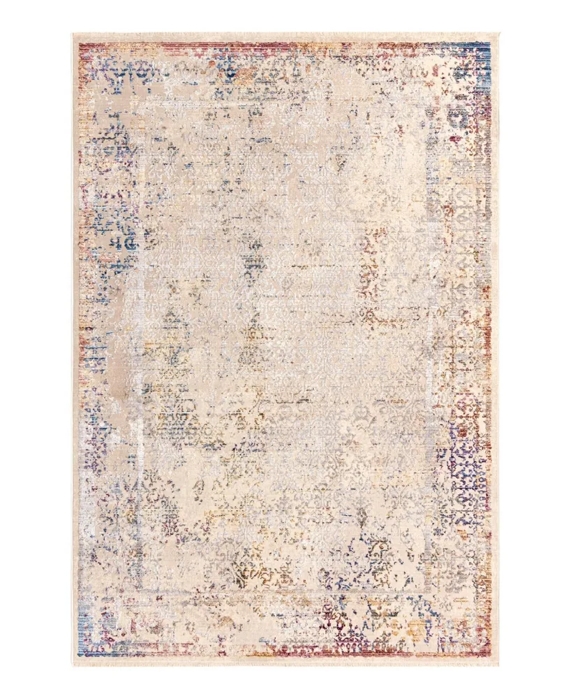 Closeout! Bayshore Home High-Low Pile Iyer IYE10 5'3" x 7'9" Area Rug