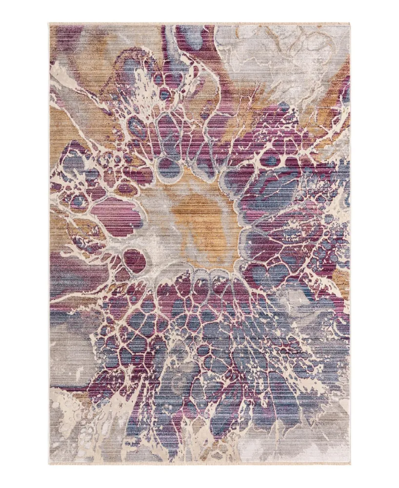 Closeout! Bayshore Home High-Low Pile Iyer IYE12 5'3" x 7'9" Area Rug