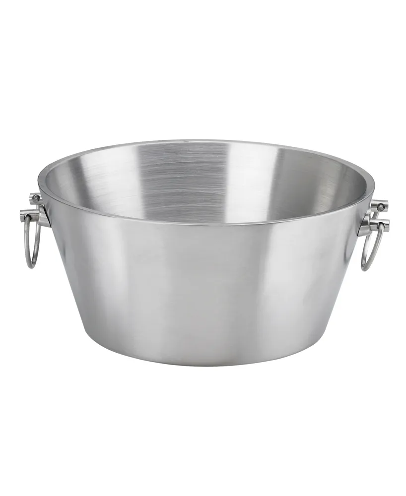 Steel Collection Brushed 15" Double Wall Insulated Party Tub