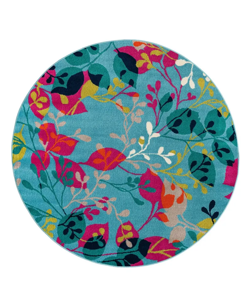 Bayshore Home Camelia Cam- 5'3 x Round Area Rug