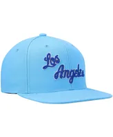 Men's Mitchell & Ness Powder Blue Los Angeles Lakers Hardwood Classics Team Ground 2.0 Snapback Hat