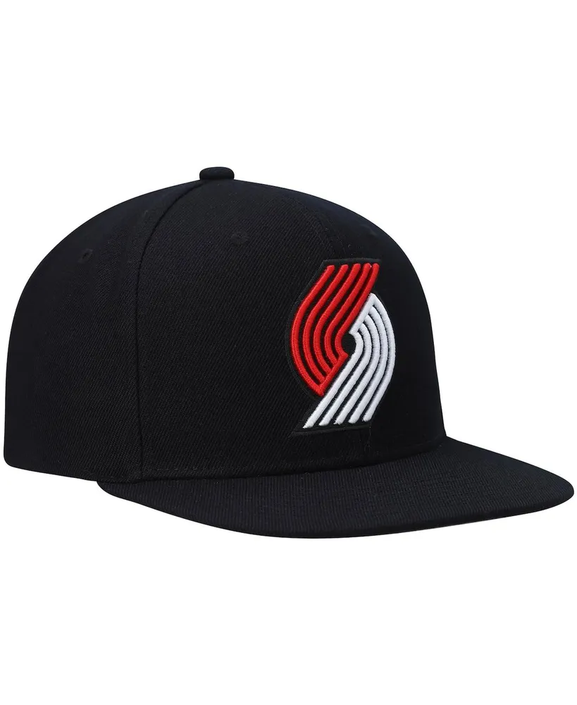 Men's Mitchell & Ness Black Portland Trail Blazers Ground 2.0 Snapback Hat