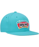 Men's Mitchell & Ness Teal San Antonio Spurs Hardwood Classics Team Ground 2.0 Snapback Hat