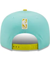 Men's New Era Turquoise, Yellow Philadelphia 76Ers Color Pack 9Fifty Snapback Hat