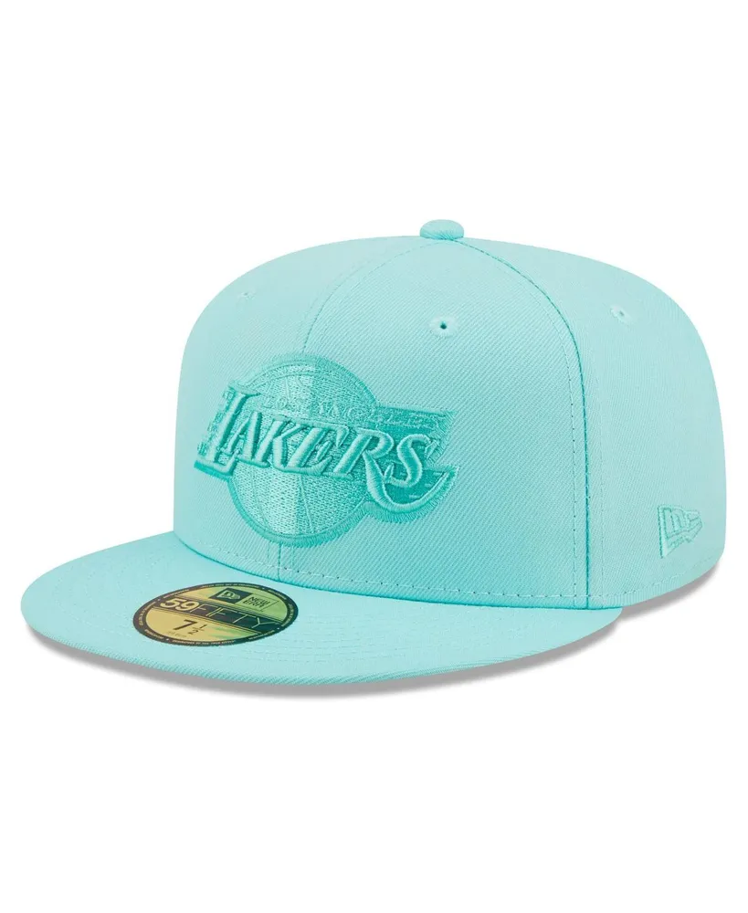 Men's New Era Turquoise Los Angeles Lakers Color Pack 59Fifty Fitted Hat