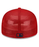 Men's New Era Red Washington Nationals 2022 Batting Practice Low Profile 59FIFTY Fitted Hat