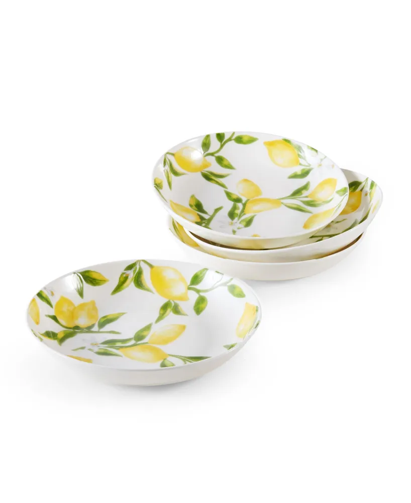 Mikasa Lemons Pasta Bowls, Set of 4