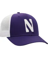 Men's Top of the World Purple and White Northwestern Wildcats Trucker Snapback Hat