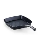 Cook N Home Grill Pan Nonstick Square for Stove Tops, Die Cast Aluminum Griddle Pan Marble 11-inch