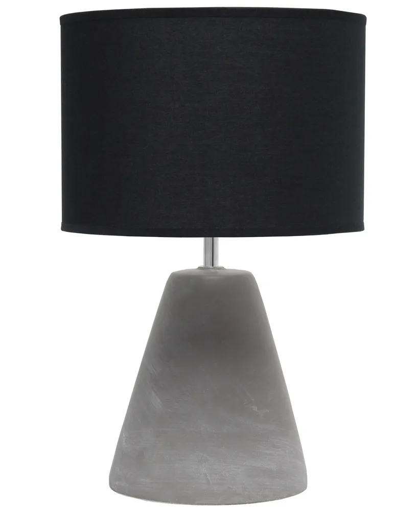 Simple Designs Pinnacle Concrete Table Lamp