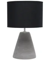 Simple Designs Pinnacle Concrete Table Lamp