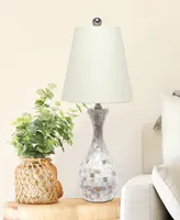 Lalia Home Malibu Curved Mosaic Seashell Table Lamp