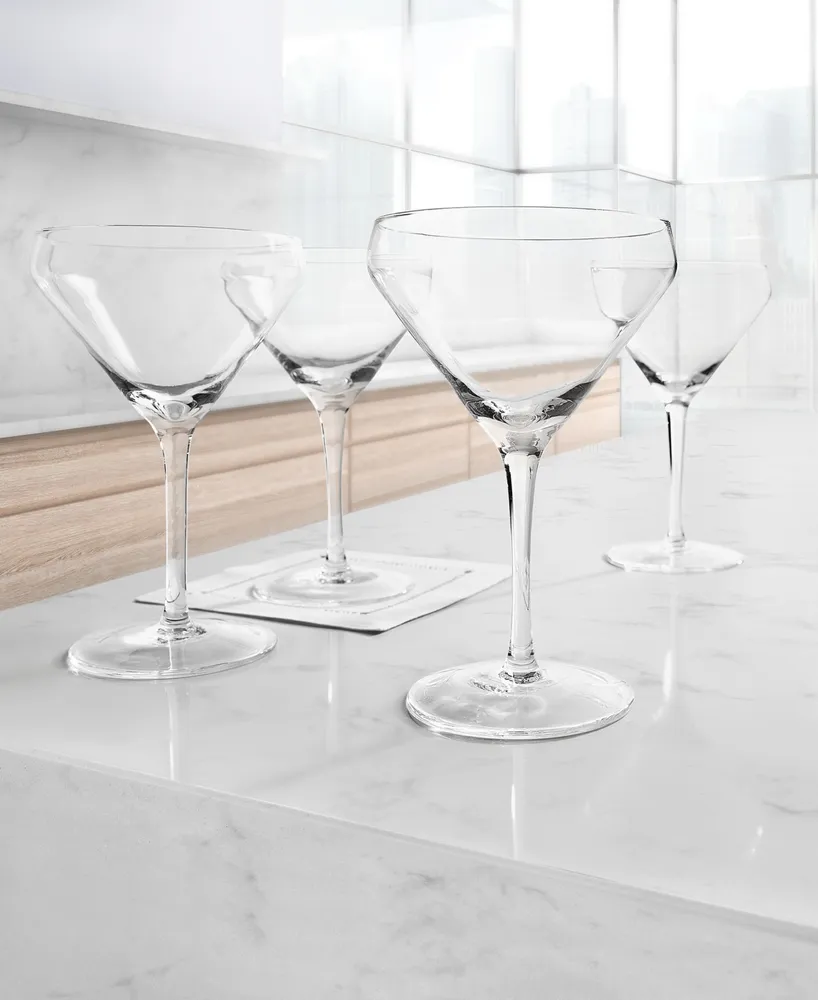 Hotel Collection Clear Martini Glasses, Set of 4, Exclusively at Macy's